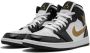 Jordan Air 1 Mid SE "Black Gold Patent Leather" sneakers White - Thumbnail 2