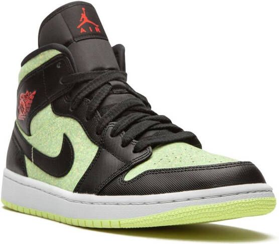 Jordan Air 1 Mid SE "Barely Volt Chile Red" sneakers Black
