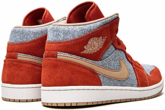 Jordan Air 1 Mid SE "Denim Red Suede" sneakers