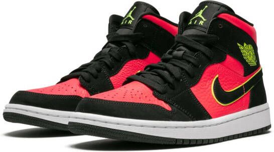 Jordan Air 1 Mid "Hot Punch Volt" sneakers Black