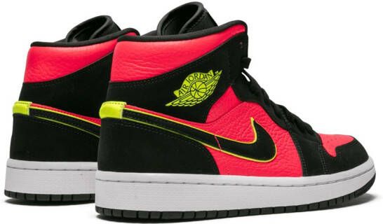 Jordan Air 1 Mid "Hot Punch Volt" sneakers Black