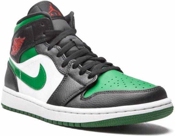 Jordan Air 1 Mid "Green Toe" sneakers Black