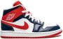 Jordan Air 1 Mid "Patent Leather Navy White Red" sneakers - Thumbnail 2