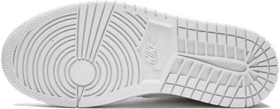 Jordan Air 1 Mid "Triple White Patent Leather" sneakers