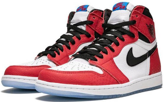 Jordan x Spider-Man Air 1 Retro High OG "Origin Story" sneakers Red