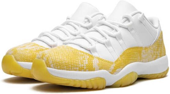 Jordan Air 11 Low "Yellow Snakeskin" sneakers White