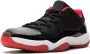 Jordan Air 11 Retro Low "Bred" sneakers Black - Thumbnail 4