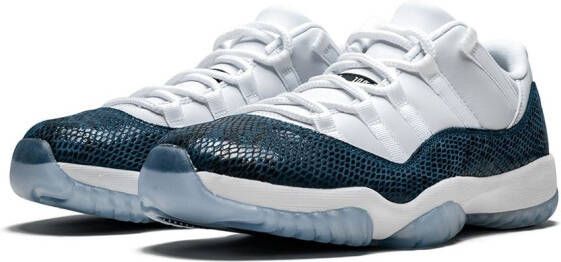 Jordan Air 11 Low Retro "Blue Snakeskin" sneakers White