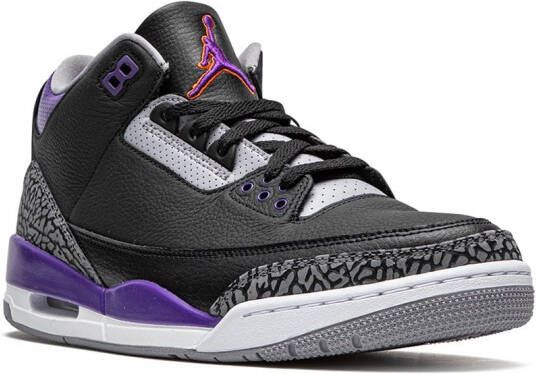 Jordan Air 3 Retro "Court Purple" sneakers Black