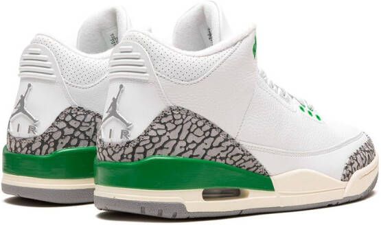 Jordan Air 3 "Lucky Green" sneakers White