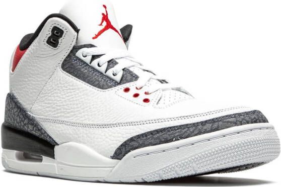 Jordan Air 3 Retro SE Denim "Fire Red Denim" sneakers White