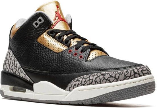 Jordan Air 3 "Black Cement Gold" sneakers