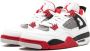 Jordan Air 4 Retro "Fire Red" sneakers White - Thumbnail 2