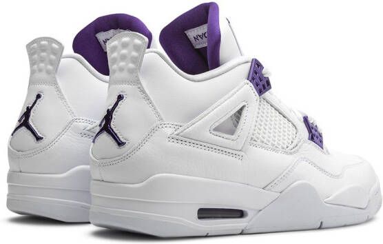 Jordan Air 4 Retro "Metallic Pack Purple" sneakers White