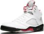Jordan Air 5 Retro "Fire Red 2013" sneakers White - Thumbnail 4