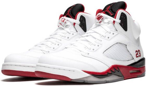 Jordan Air 5 Retro "Fire Red" sneakers White