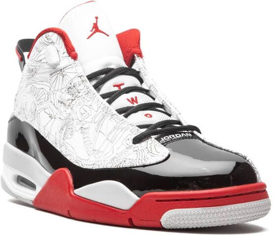 Jordan Air Dub Zero "White Black Varsity Red" sneakers