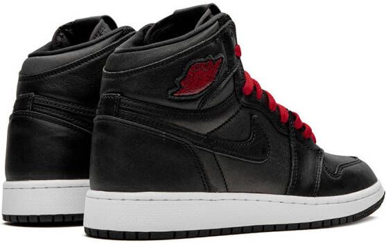 Jordan Kids Air Jordan 1 High Retro "Black Satin Gym Red" sneakers