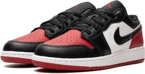 Jordan Kids Air Jordan 1 Low "Bred Toe" sneakers White