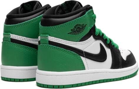 Jordan Kids Air Jordan 1 "Lucky Green" sneakers Black