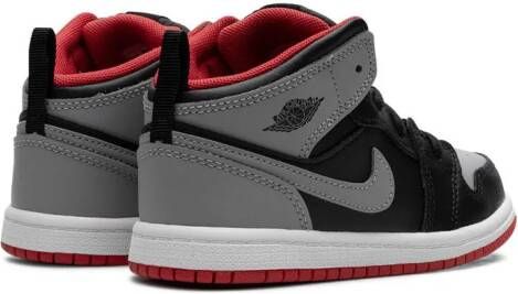 Jordan Kids Air Jordan 1 Mid "Black Cement Grey-fire Red-white" sneakers