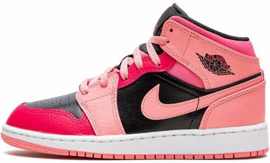 Jordan Kids Air Jordan 1 Mid "Coral Chalk" sneakers Red