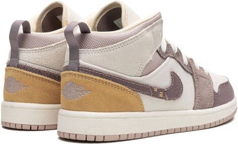 Jordan Kids Air Jordan 1 Mid Craft Se (Ps) "Taupe Haze" sneakers White