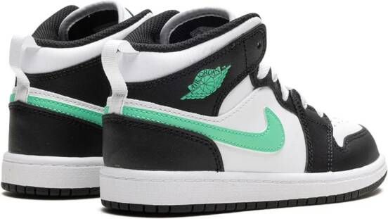 Jordan Kids Air Jordan 1 Mid "Green Glow" sneakers Black
