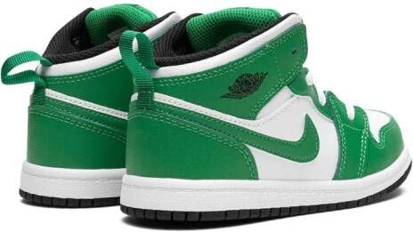 Jordan Kids Air Jordan 1 Mid "Lucky Green" sneakers White