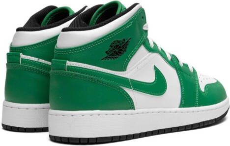 Jordan Kids Air Jordan 1 Mid "Lucky Green" sneakers White