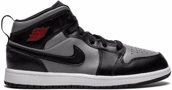 Jordan Kids Air Jordan 1 Mid "Black Shadow Grey" sneakers