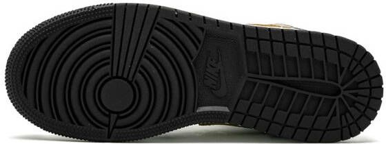 Jordan Kids Air Jordan 1 Mid SE "Black Gold Patent Leather" sneakers
