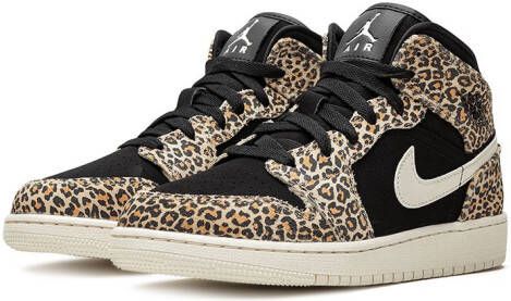 Jordan Kids Air Jordan 1 Mid SE "Cheetah" sneakers Black