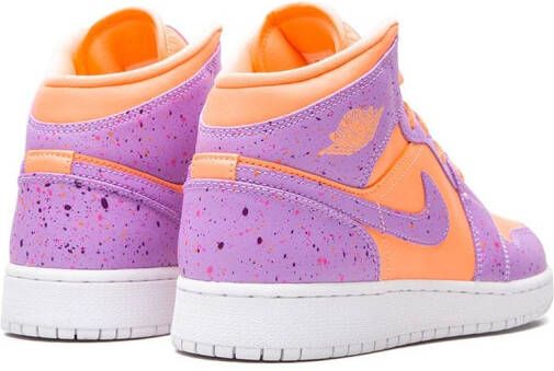 Jordan Kids Air Jordan 1 Mid SE "Orange Pulse Atomic Violet" sneakers Pink