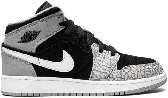 Jordan Kids Air Jordan 1 Mid SE "Elephant Toe" sneakers Black