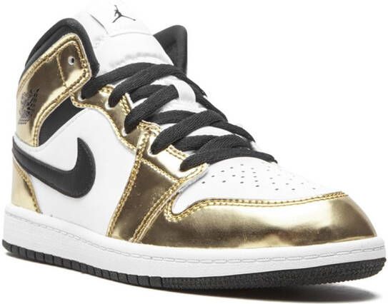 Jordan Kids Air Jordan 1 Mid SE "Metallic Gold" sneakers