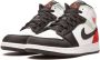 Jordan Kids Air Jordan 1 Mid SE "Red Grey Black Toe" sneakers White - Thumbnail 2