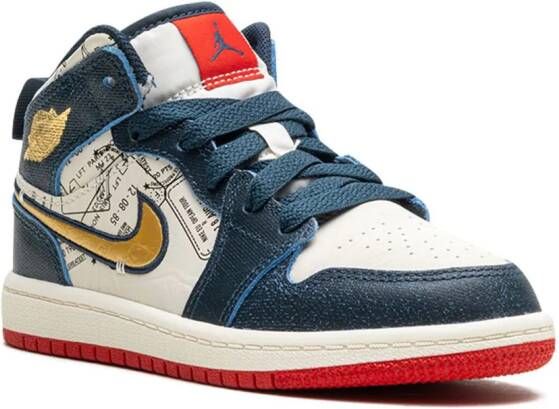 Jordan Kids Air Jordan 1 Mid SE "Take Flight" sneakers Blue