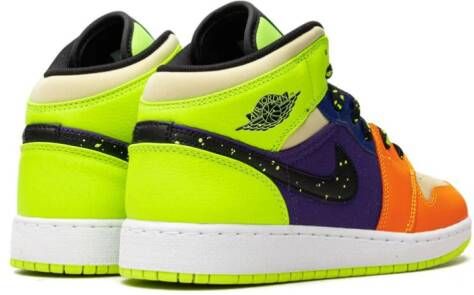 Jordan Kids Air Jordan 1 Mid SE "Volt Vivid Orange" sneakers