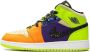 Jordan Kids Air Jordan 1 Mid SE "Volt Vivid Orange" sneakers - Thumbnail 5