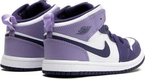 Jordan Kids Air Jordan 1 Mid "Sky J Purple" sneakers White