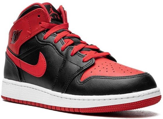 Jordan Kids Air Jordan 1 Mid "Alternate Bred" sneakers Black