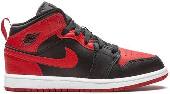 Jordan Kids Jordan 1 Mid "Banned 2020" sneakers Black