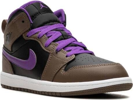 Jordan Kids Air Jordan 1 Mid "Palomino" sneakers Black