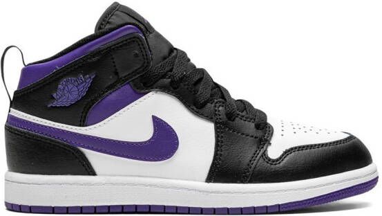 Jordan Kids Jordan 1 Mid "Dark Iris" sneakers Black