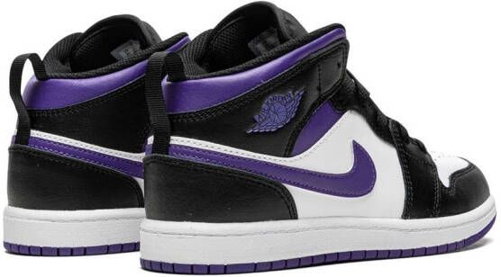 Jordan Kids Jordan 1 Mid "Dark Iris" sneakers Black