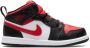 Jordan Kids Air Jordan 1 Mid "Alternate Bred Toe" sneakers Black - Thumbnail 2