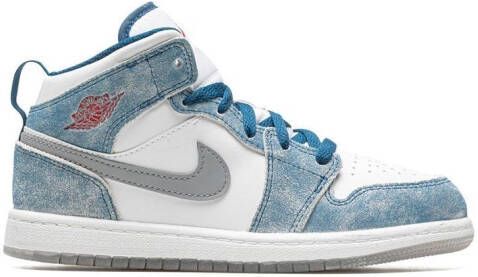 Jordan Kids Jordan 1 Mid SE "French Blue" sneakers