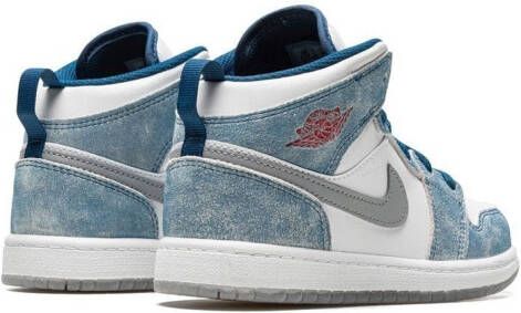 Jordan Kids Jordan 1 Mid SE "French Blue" sneakers