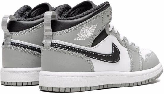 Jordan Kids Jordan 1 Mid "Light Smoke Grey" sneakers